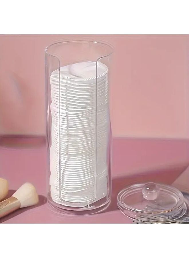 حامل وسادة التجميل ذو الغطاء الشفاف، منظف مستحضرات التجميل الصحي، صندوق التخزين، حافظة العرض - Image 5